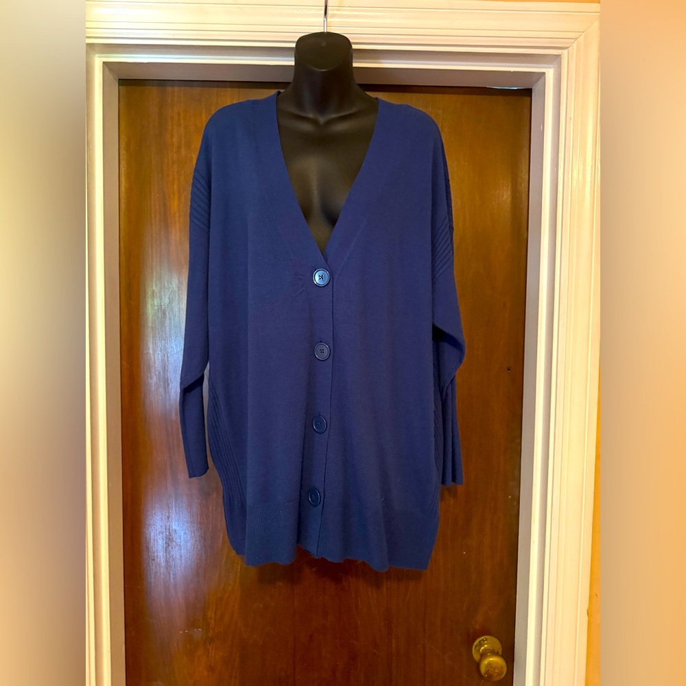 Cyrus Royal Blue Cardigan - Size 1X - NWT